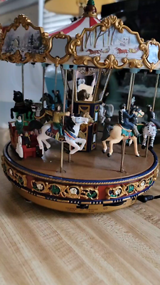 Mr Christmas Holiday Around The Carousel Action Lights Music | eBay