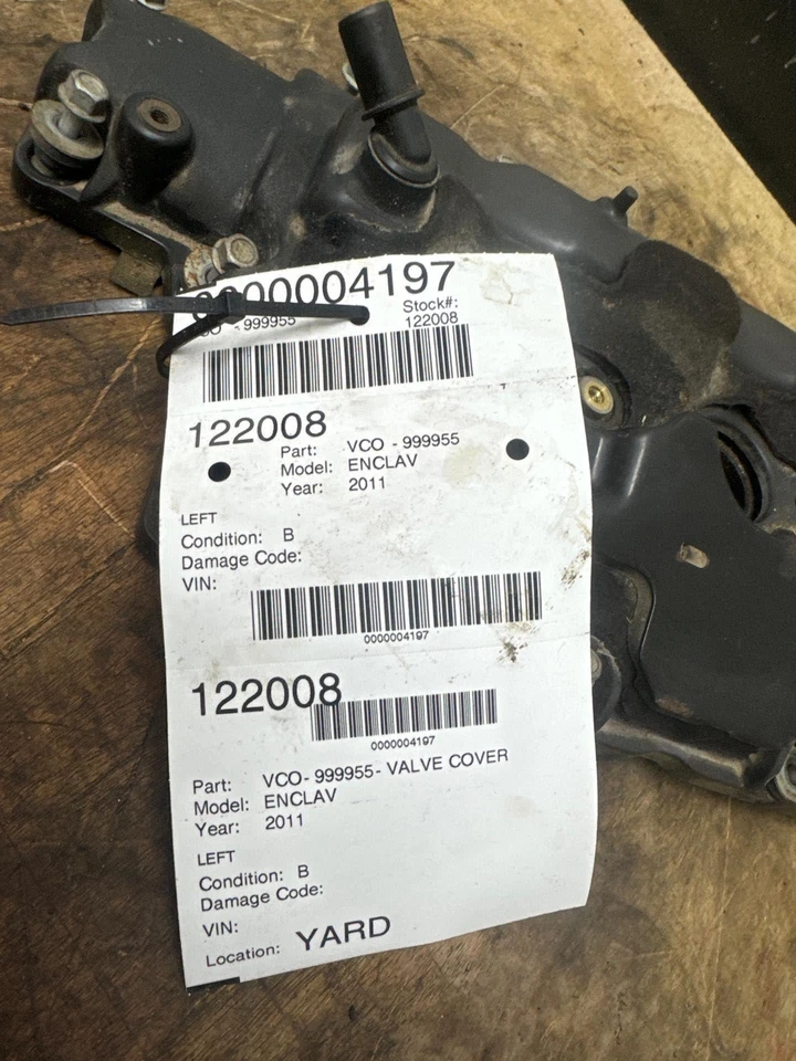 09-13 BUICK ENCLAVE Cubierta Válvula Izquierda 12640148 Foto 2 de 4