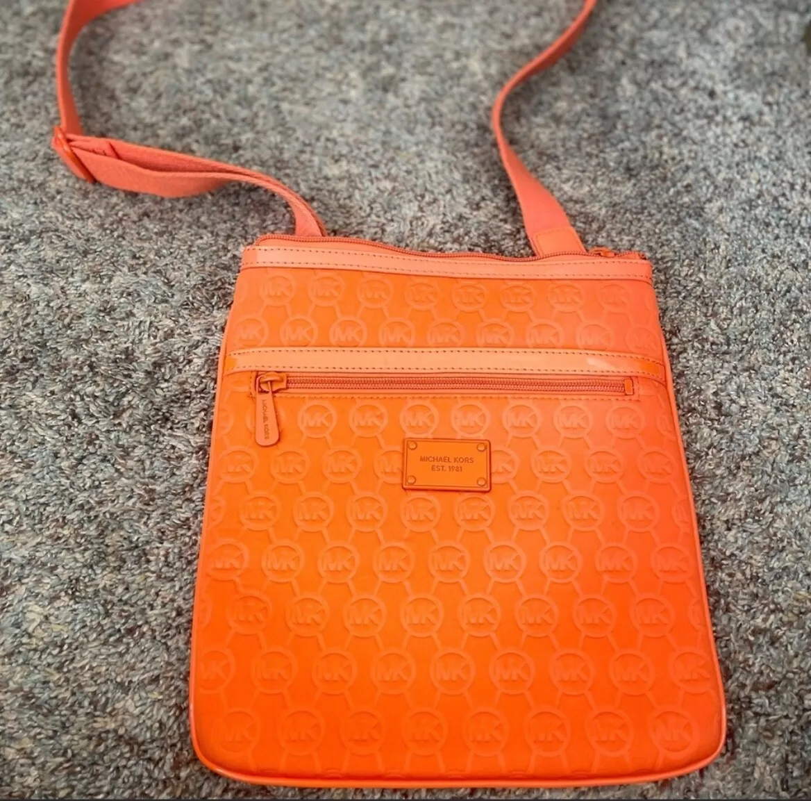 Michael Kors Neoprene Orange Crossbody