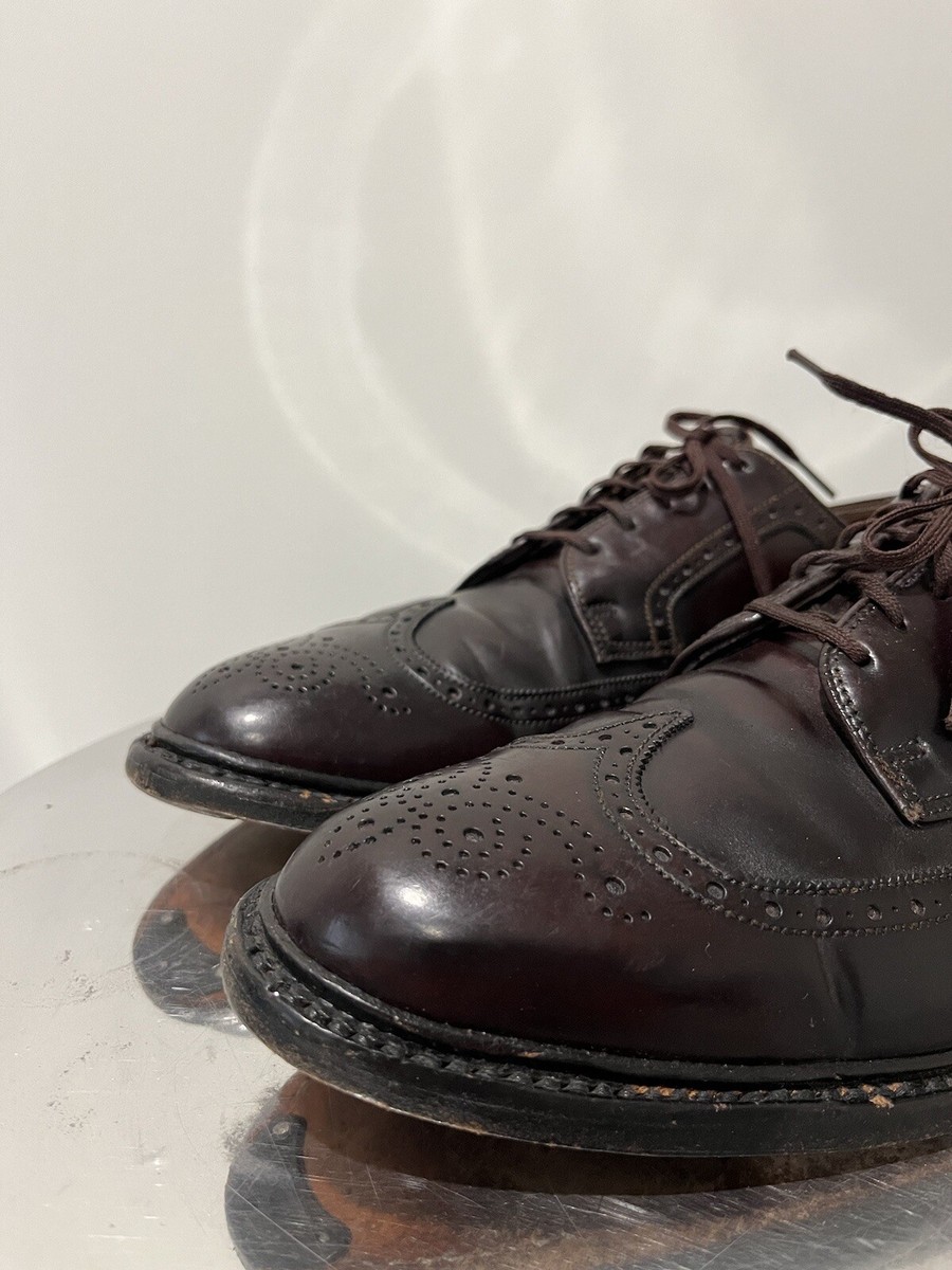 Cordwainer Wright Burgundy Shell Cordovan Long Wingtip 