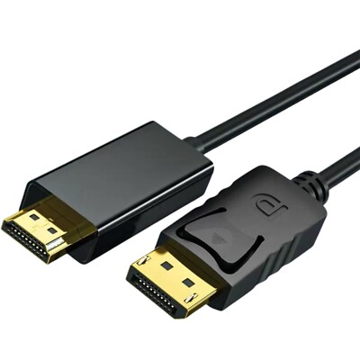 M39 DisplayPort auf HDMI Kabel DP Stecker auf HDMI Stecker Verbindungskabel 1,8m