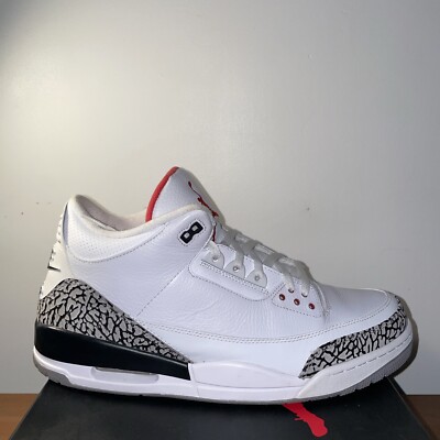 Size 13 - Nike Air Jordan 3 White Cement 88 2013 OG Not Reimagined