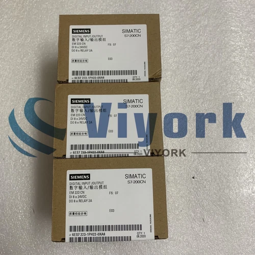 Siemens 6ES7223-1PH22-0XA8 DIGITAL I/O MODULE 24VDC 2A 8 INPUT/OUTPUTS NEW