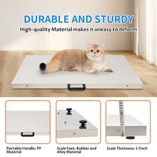 Portable Large Platform Digital Floor Scale 660Lbs Postal Animal Vet Pet Scale