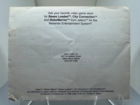 ORIGINAL Nintendo NES RACKET ATTACK Instruction Booklet Manual Book Only