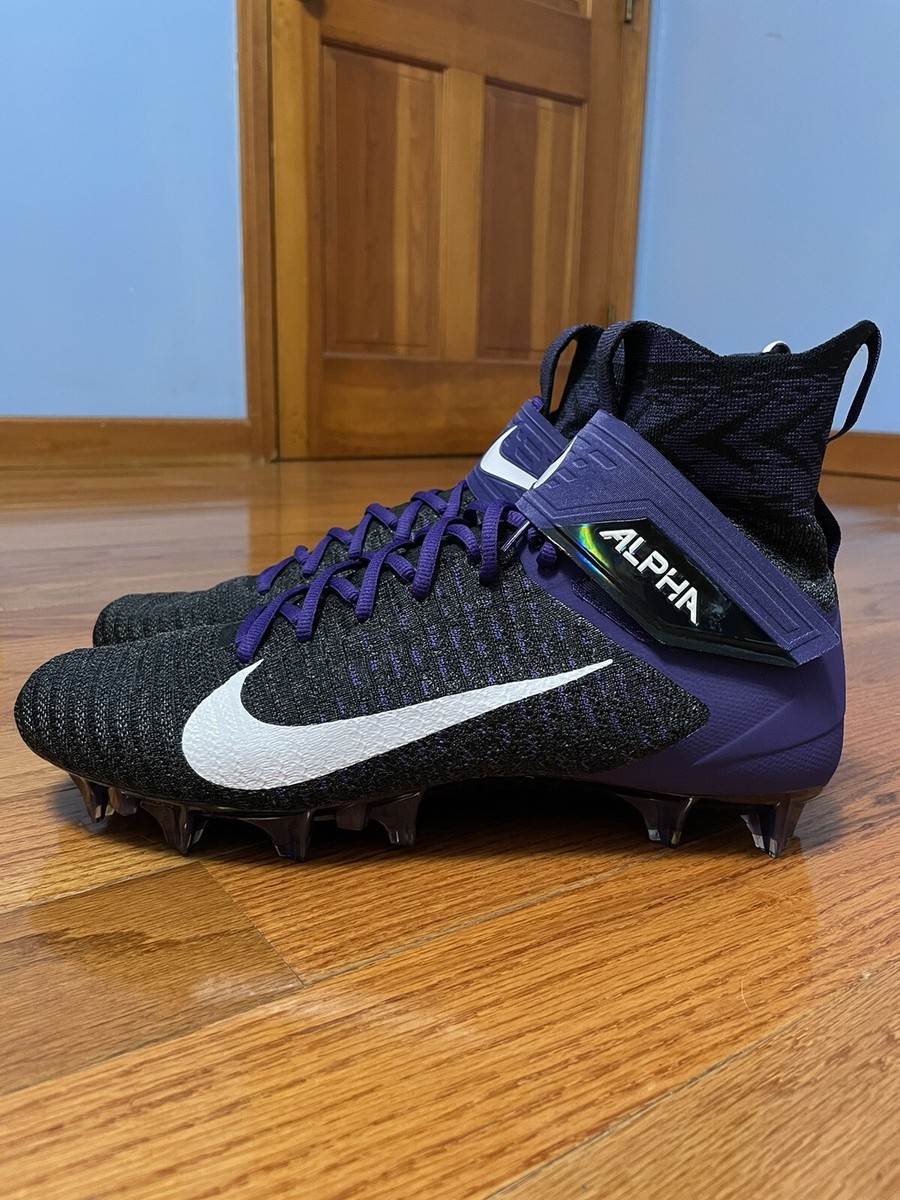 Nike Alpha Menace Elite 2 Black/Purple Football Cleat Men
