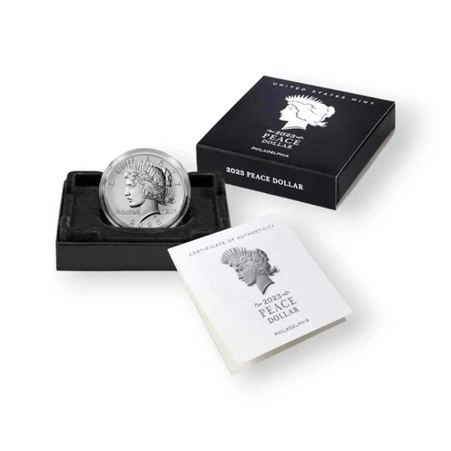 2023 S Proof Peace Silver Dollar (23XL) w/OGP and COA