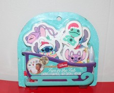10 Piece Christmas DISNEY STITCH fun in the tub foam pieces, Foam-Crayon-MeshBag
