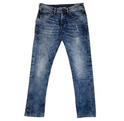 Tom Tailor Jeans Men's Piers 32x32 Slim Lite Blue Denim Distressed