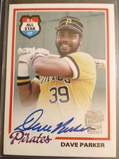 2013 Topps Archives Fan Favorites Autographs Dave Parker!!