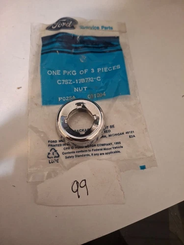 NOS 1967 68 69 FORD MUSTANG COUGAR REMOTE DOOR MIRROR NUT OEM C9SZ-17B732-C