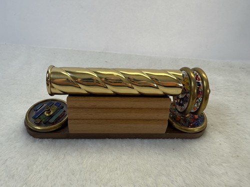 Chesnik Koch 1984 Kaleidoscope Starlet Collection 4 discs W Stand Brass 4”