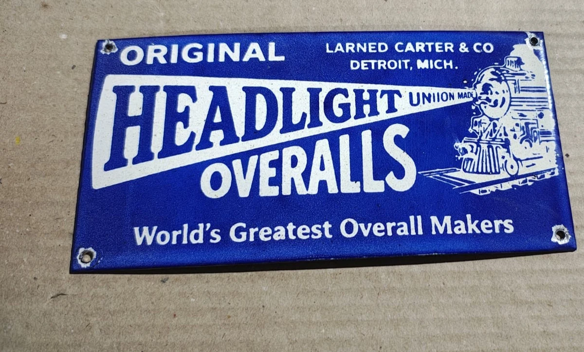 Overalls Sign In Original Advertising Signs (1930-1969) for sale