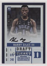 2017 Contenders Draft Picks RPS Ticket 3/99 Harry Giles #61 Rookie Auto RC h1v