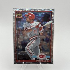 Barry Larkin 2026 Topps #T91-81 Crackle Foil Cincinnati Reds Baseball Card
