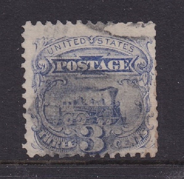 Scott #114 Early Locomotive 3c ( Single ) 1869 Used