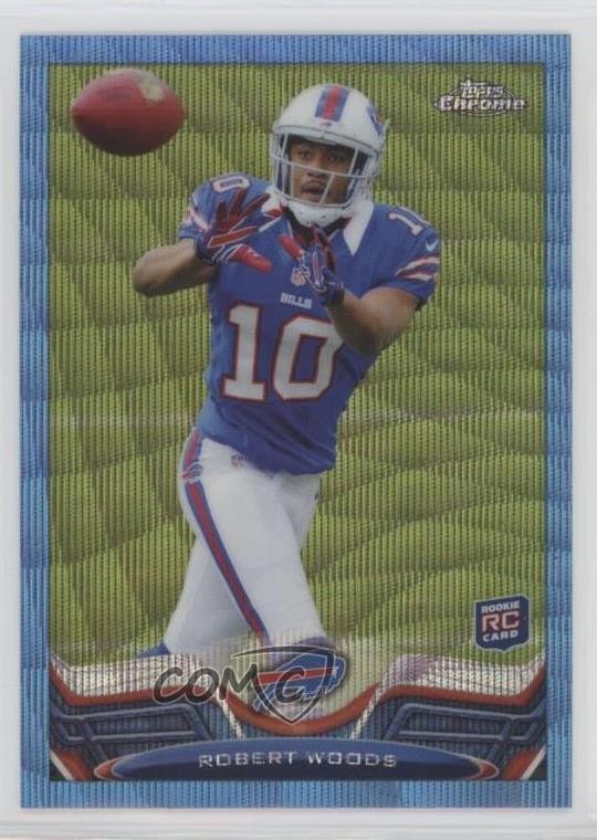 2013 Topps Chrome Blue Wave Refractor Robert Woods #3