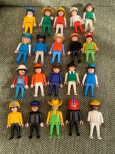 PLAYMOBIL Figures Bundle Vintage 1974 Geobra x 20 with Hats Job lot