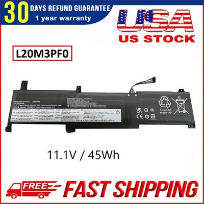 New L20L3PF0 L20M3PF0 L20C3PF0 Battery for Lenovo Ideapad 3-14ITL6 3-15ITL6 US