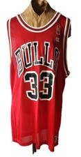Vintage Scottie Pippen Basketball Jersey Chicago Bulls 33 Champion Sz 44 Unworn