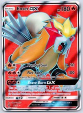 Entei GX (Full Art) 71/73 (NM) - Shining Legends - Ultra Rare -Pokemon TCG
