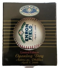 2000 Enron Field Baseball Opening Day Astros Vs Phillies Houston Collectible