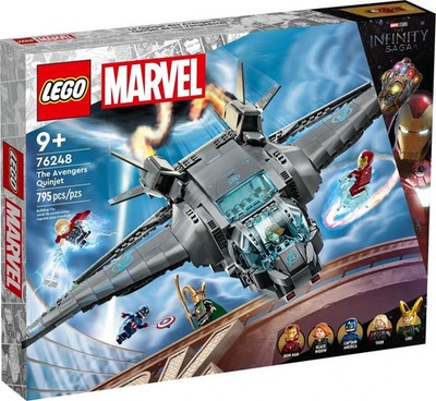 Lego Marvel 76248 The Avengers Quinjet: The Infinity Saga.  New & Factory Sealed