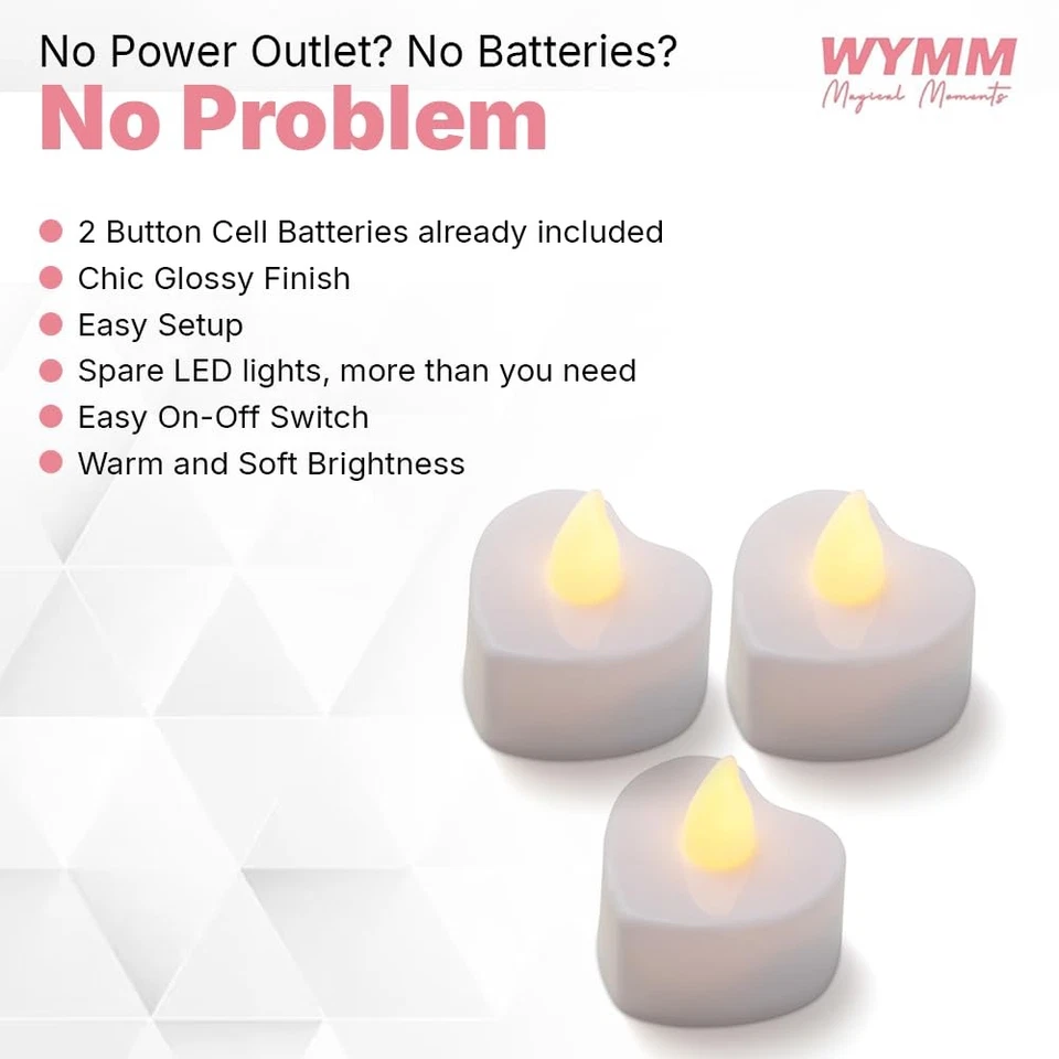 I Love You Light Up Letters with 30 Tea Lights Candles and 1000 Red & Pink Ro... - Image 4 of 4