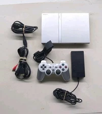 Sony PlayStation 2 Slim Console. Silver Model SCPH-79001