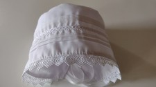 Girl White Christening/Baptism/Wedding Bonnet /Sun Hat Size 0-24 M.