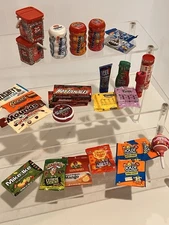 28 Pc ZURU SURPRISE Mini Brands CANDY Lot Mentos Bars Warheads Peeps Dumdums Toy