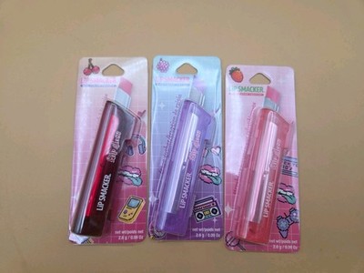 Lip Smacker Flip Gloss Set Strawberry Grape Cherry Fizz Brand New 2026 Complete