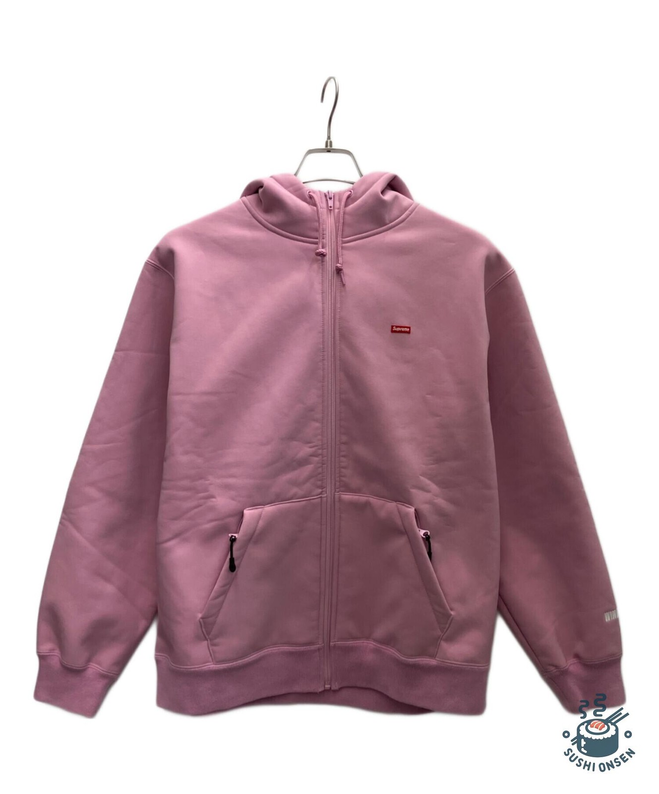 SUPREME Small Box Zip-Up Sweatshirt Size: M Violet Men