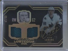 2016-17 UD Black Lustrous INK Gold Jerseys 47/99 Kevin Labanc #LI-KL Auto 0i5