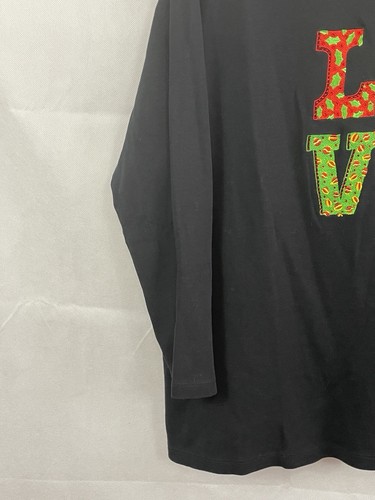 Quacker Factory Christmas LOVE Long Sleeve T-shirt Size 3X A267228 - Picture 6 of 15