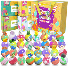 Bath Bombs for Kids with Surprise Inside, 32 Pack Kids Bath Bombs with Land Se