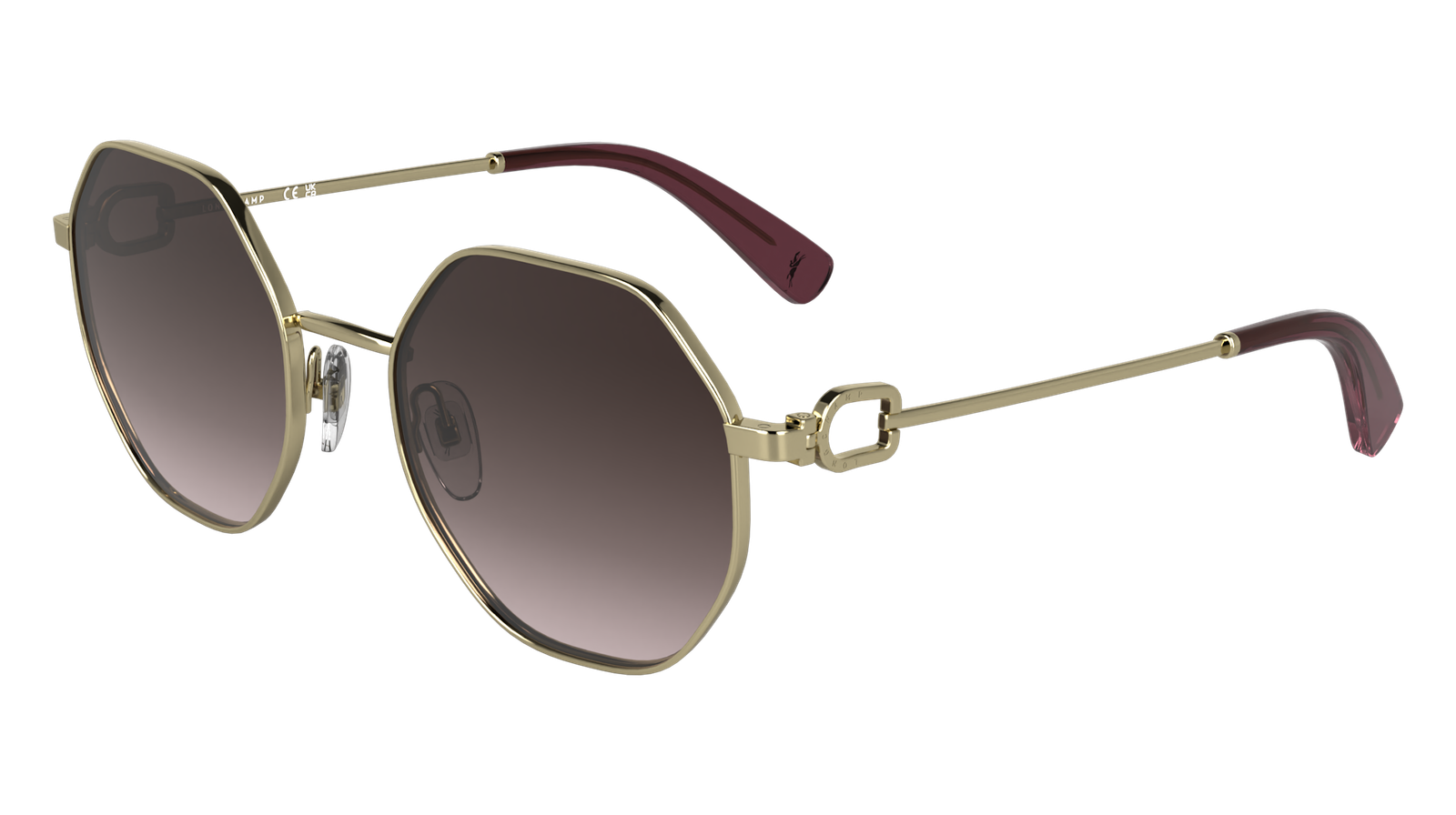 Occhiali da Sole LONGCHAMP LO179S N 724 GOLD/GRADIENT BROWN ROSE 52/20/140 Donna