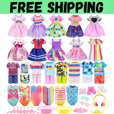 30 Pcs Chelsea Doll Clothes and Accessories Include 4 Tops 4 Pants for Boy Doll