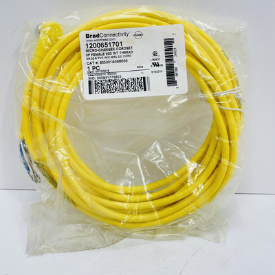 Molex Brad Connectivity 805001A09M050 5P M12 Female Micro-Change Cordset 90°