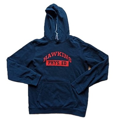 Nike x Stranger Things Hawkins High Phys Ed Club Hoodie Pullover schwarz black M