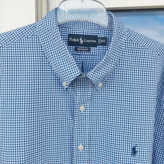 RALPH LAUREN CUSTOM FIT Gr. XXL / 2XL Herren Hemd Herrenhemd Langarm Kariert