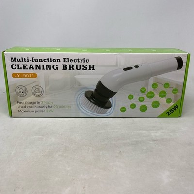 Electric Spin Cleaning Brush Kit, White - Cordless 25W Handheld