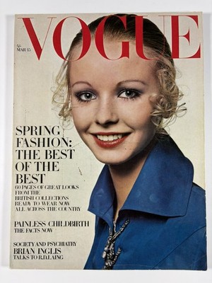 VOGUE Magazine: 15th March 1969 - Maudie James Vintage Fashion Bailey Cond A+