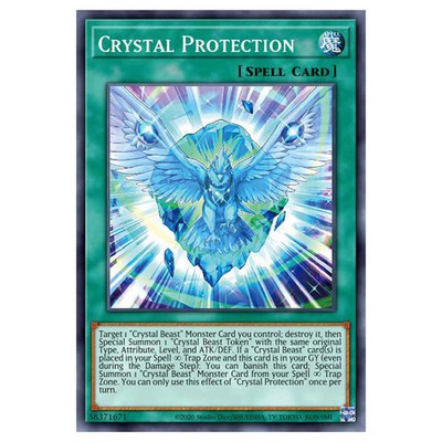 YuGiOh Structure Deck Legend of the Crystal Beasts Crystal Aegis (Common) SDC...