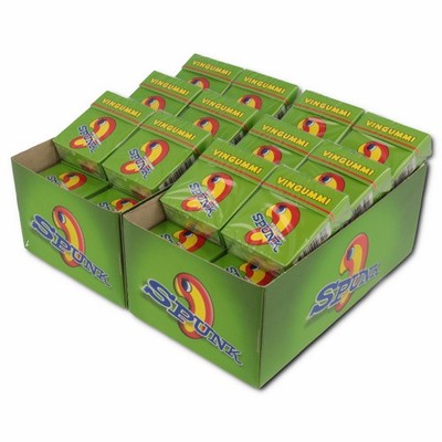 (26,22 /1kg) Spunk Vingummi, Fruchtgummi, 48 Packungen je 23g
