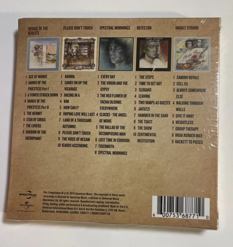 5 Classic Albums Cd Box Set By Steve Hackett SEALED - Image 2 of 4