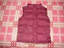 Gymboree Boys Puffer Vest Size L 10 - 12 Red Outside Tan/ Light Brown Inside