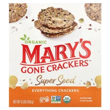 Organic Super Seed Crackers, Everything, 5.5 oz (156 g)