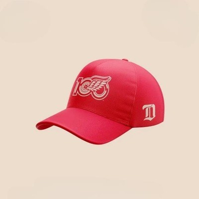 Red 100 Years Of Hockeytown Wings Cap