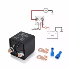 High Current 4 Pin DC 12V 200A Relay Split Switch for Car Truck Motor Motorcycle